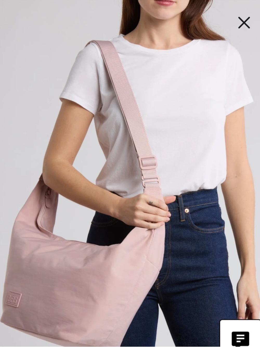 BEIS crescent catchall bag